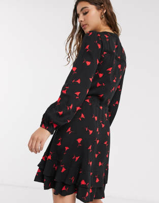 oasis floral shirt dress