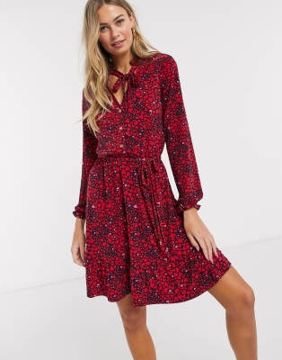 oasis patched heart dress