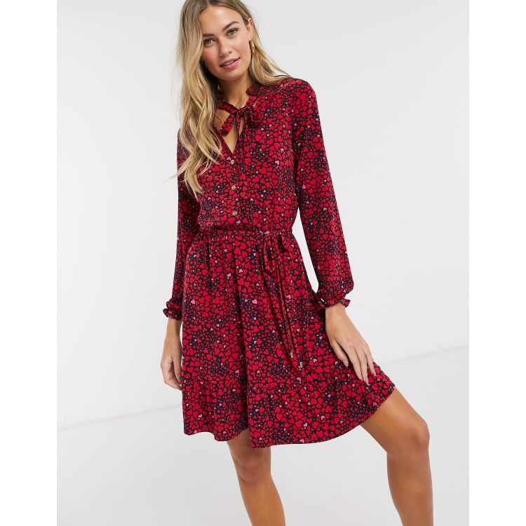 Oasis heart outlet wrap dress