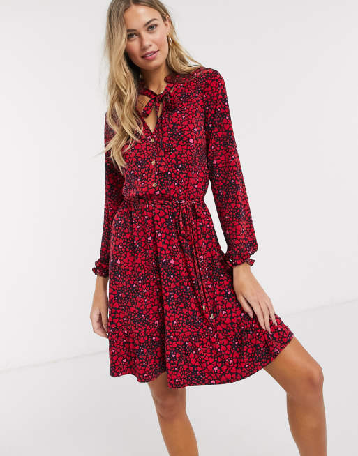 Oasis red shop shirt dress