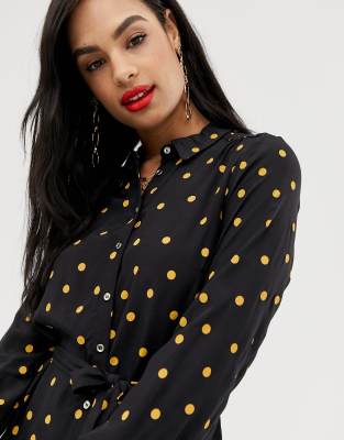 oasis spot shirt dress