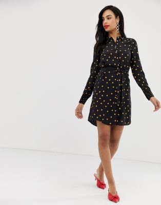 oasis spot shirt dress