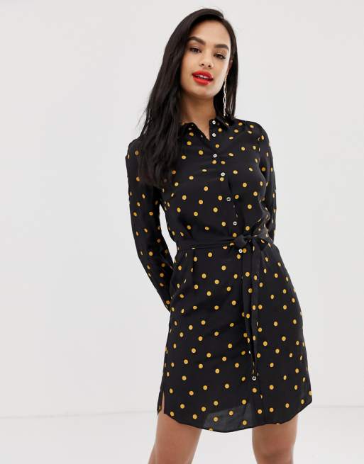 Oasis  shirt  dress  in spot print ASOS  Oasis  shirt  dress  in spot print ASOS
