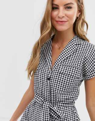 oasis gingham shirt dress