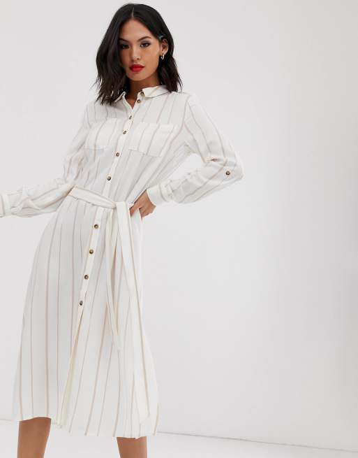 Oasis stripe store shirt dress