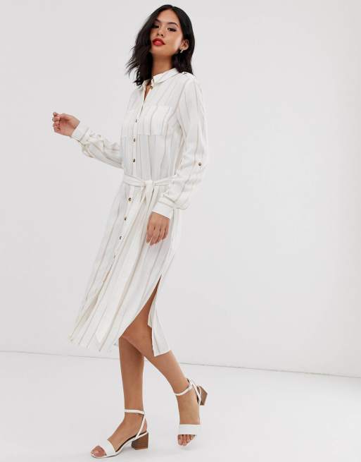 Oasis stripe store shirt dress