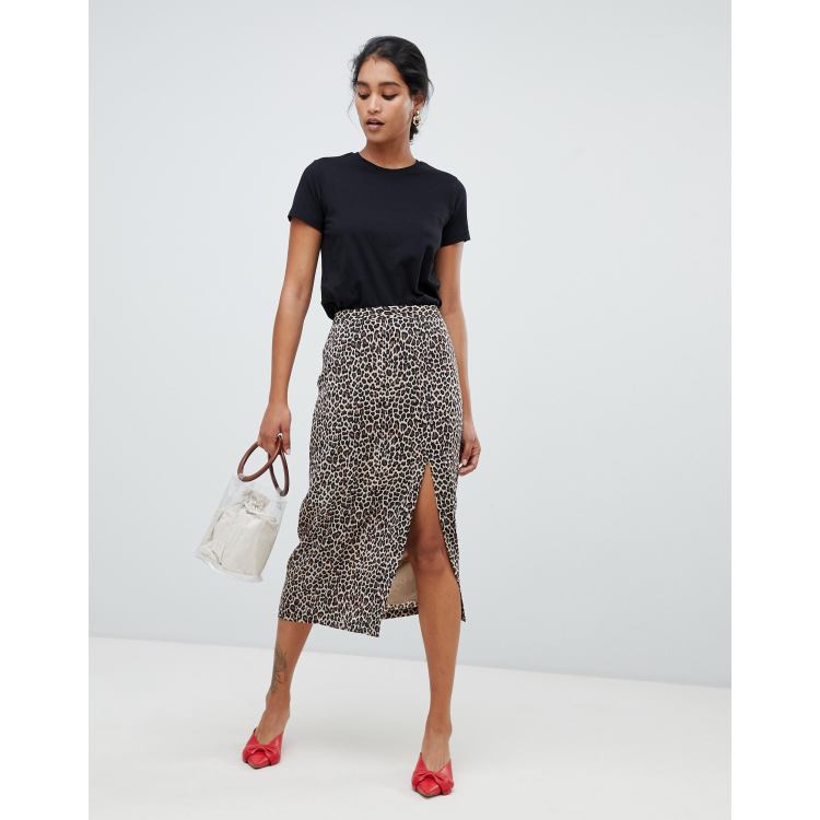 Oasis snake shop print skirt