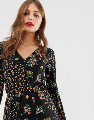 oasis ditsy spot skater dress