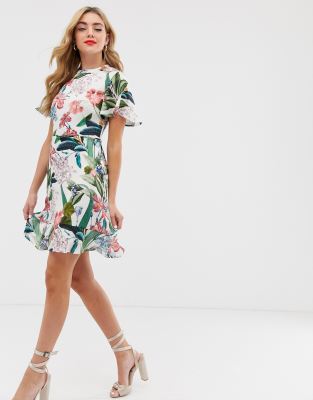 oasis hot tropics skater dress