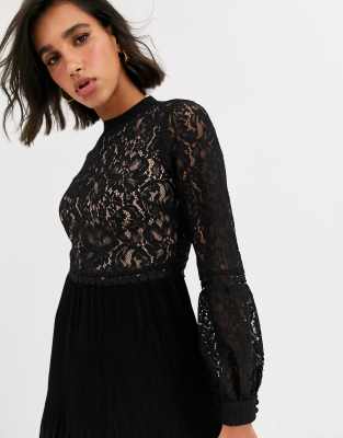 oasis lace top skater dress