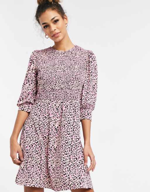 Oasis animal outlet print skater dress