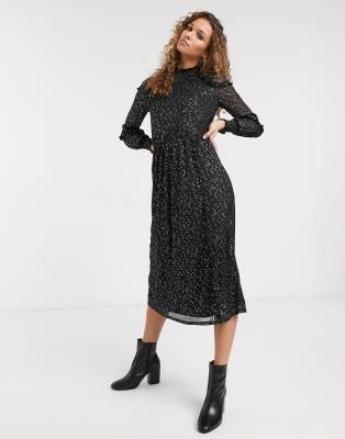 black star midi dress