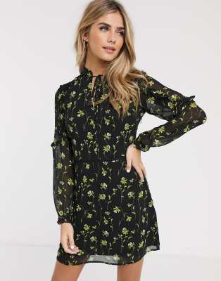 floral print swing dress