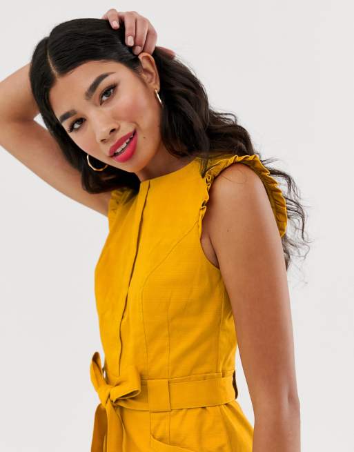 Oasis shop mustard dress