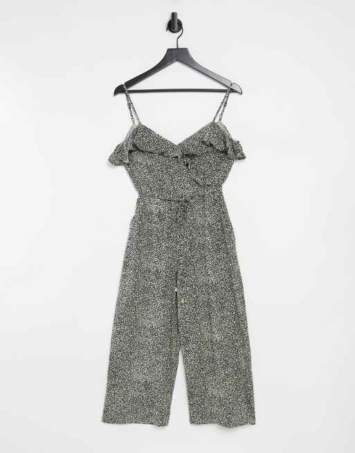 Oasis tie back jumpsuit in mono ASOS