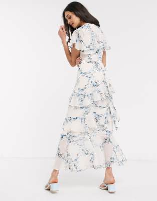 oasis floral maxi dress