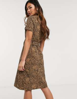 oasis animal print dress