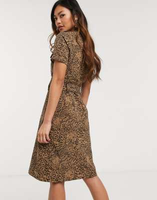 animal print dress oasis