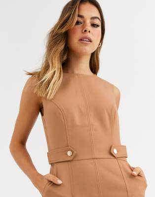 tan utility dress