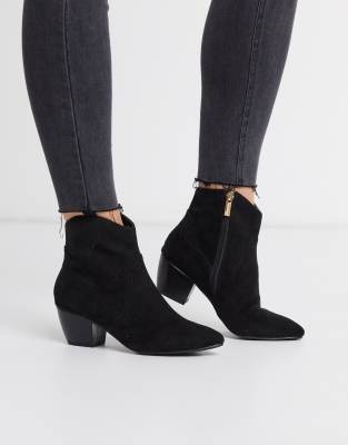 Oasis western suedette ankle boots in 