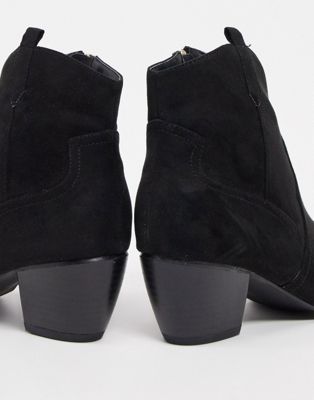 Oasis western suedette ankle boots in 