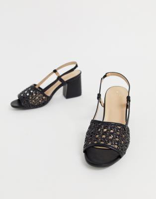 oasis black sandals