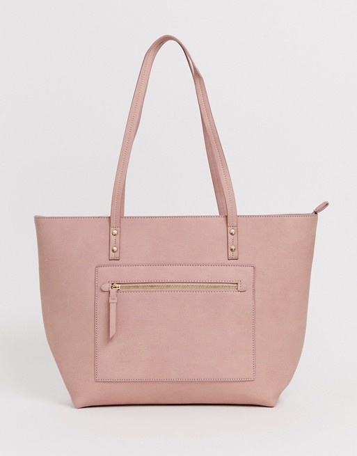Oasis zip top shopper bag