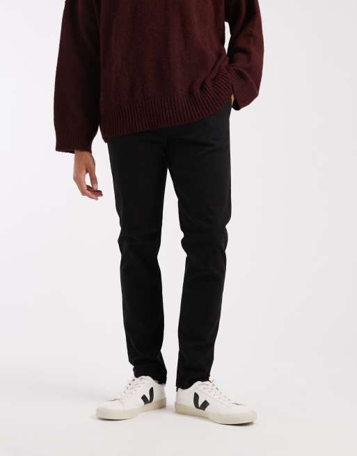 Obcisłe szorty chino ASOS DESIGN, czarne, 3 z 5