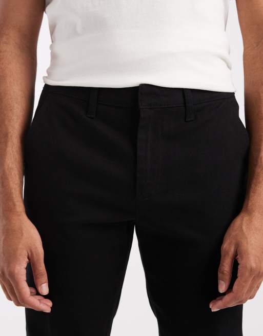 Obcisłe szorty chino ASOS DESIGN, czarne, 4 z 5