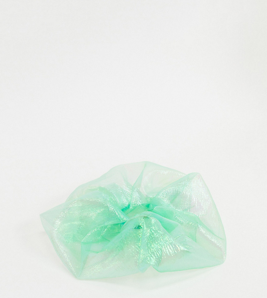 фото Объемная резинка для волос мятного цвета из органзы house of stars-зеленый