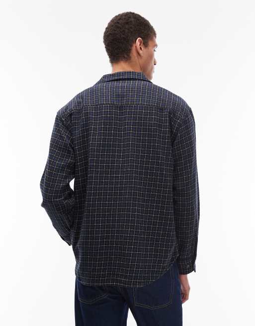 Obey - Adams - Chemise en flanelle à manches longues - Bleu marine et blanc, 3 de 5
