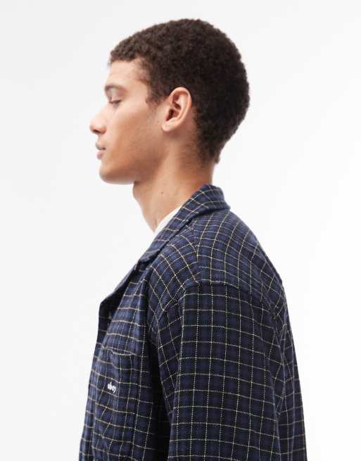 Obey - Adams - Chemise en flanelle à manches longues - Bleu marine et blanc, 5 de 5