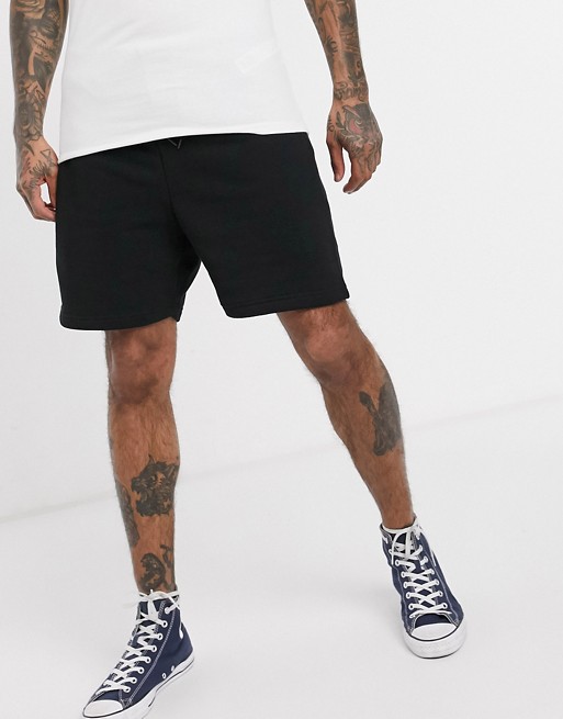 Obey All Eyes sweat shorts in black