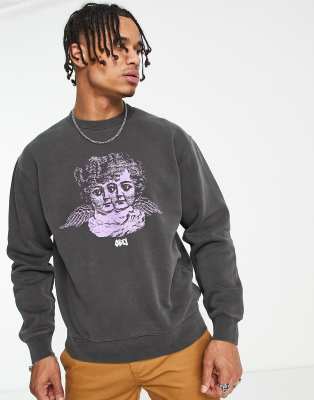 OBEY angel vision sweatshirt in black - ASOS Price Checker
