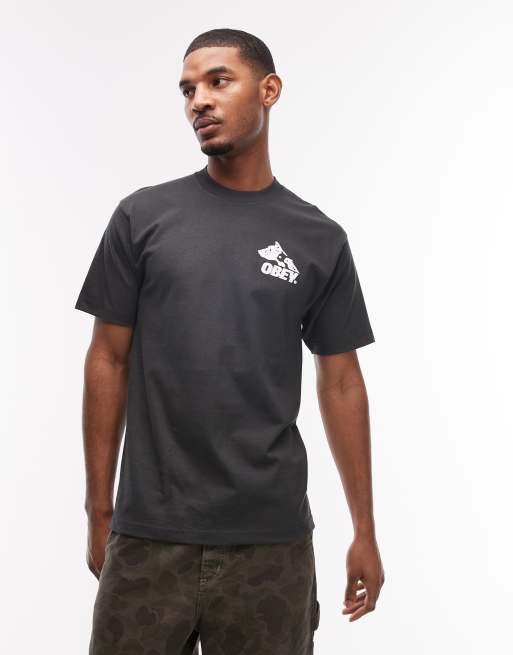 Obey - Animals - T-shirt met print op de achterkant in zwart, 3 van 5