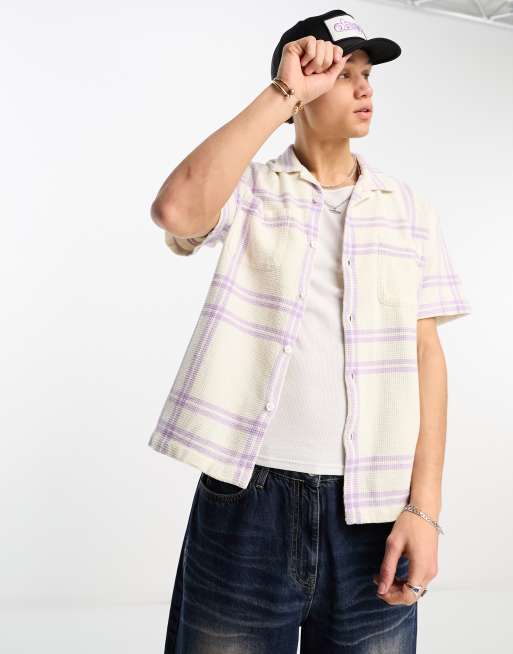 Obey - Bennie - Camicia bianco sporco