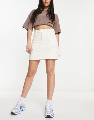 Obey bibi carpenter skirt in off white - ASOS Price Checker