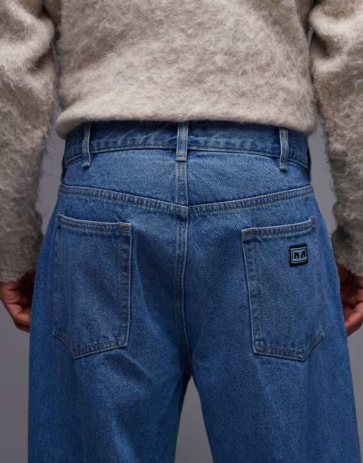 Obey - Bigwig - Baggy blå jeans, 5 af 5