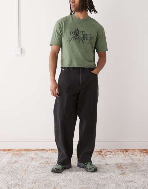 Obey - Bigwig - Baggy jeans in vervaagd zwart - view 1