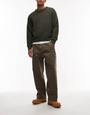 Obey Obey bigwig carpenter denim jeans in washed brown