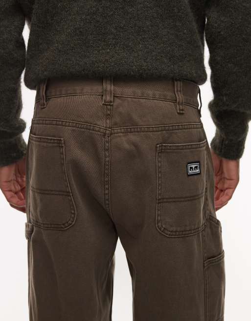 Obey – Bigwig – Carpenter-Jeans in verwaschenem Braun, 5 von 5