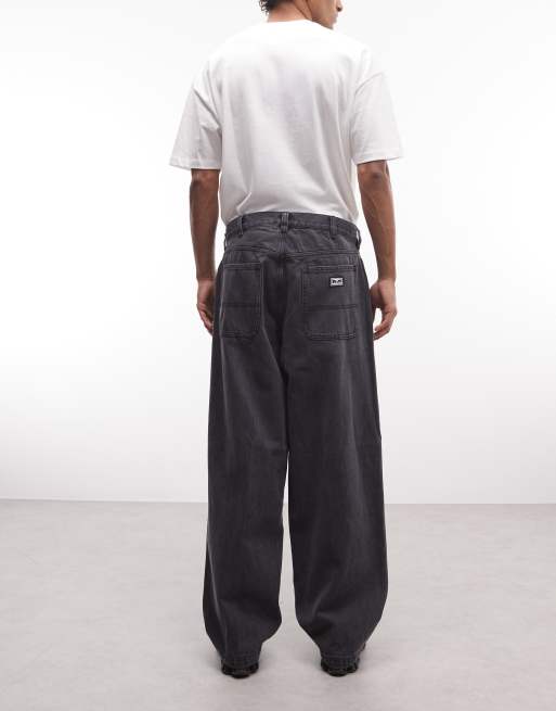 Obey - Bigwig - Denim timmermansjeans in zwart, 3 van 5