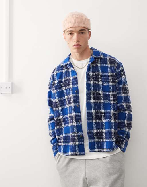 Obey - Bigwig Hugo - Camicia blu navy a quadri
