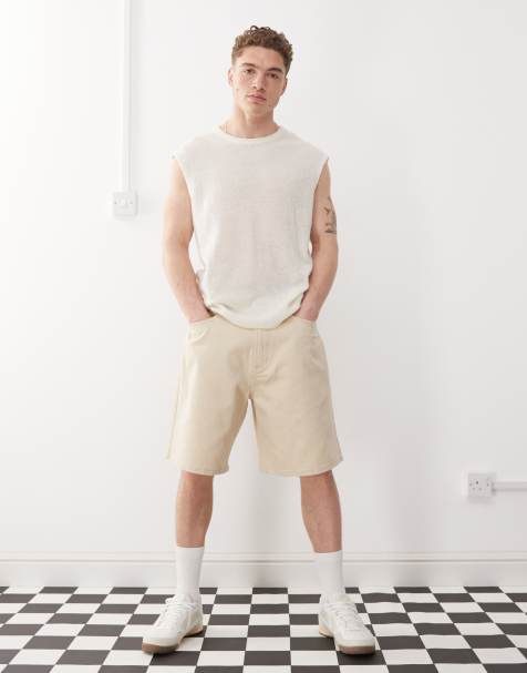 Obey – Bigwig – Jeansshorts mit weitem Schnitt in verblasster Pelikan-Waschung - view 1