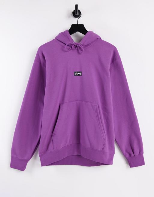 Purple store obey hoodie