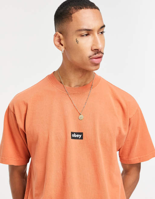 obey orange shirt