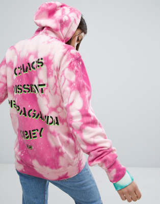 bleached obey hoodie