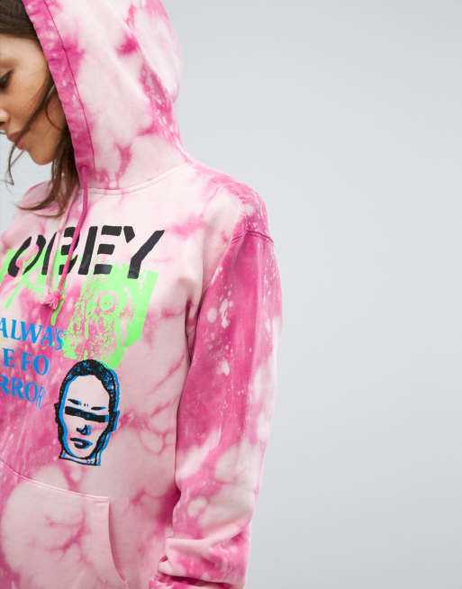 Bleached obey clearance hoodie