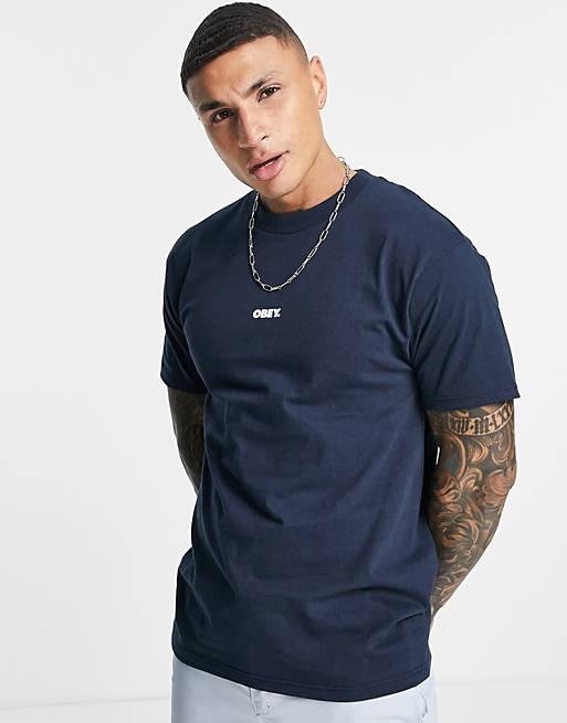  Obey bold mini t-shirt in navy 
