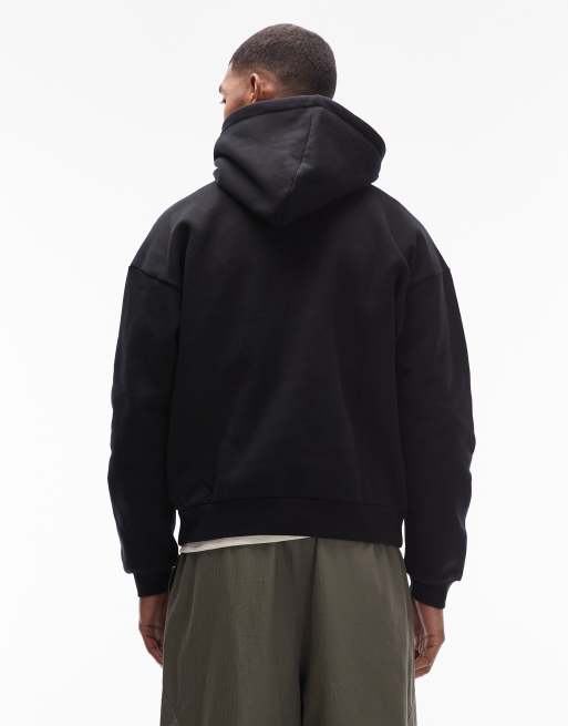 Obey – Bounce – Schwerer Oversize-Kapuzenpullover in Schwarz, 3 von 5